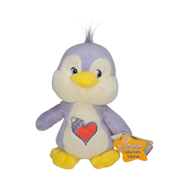 Care Bears Cozy Heart Penguin Collectors Edition Plush 8 Inch 2003 Vintage - Picture 1 of 16